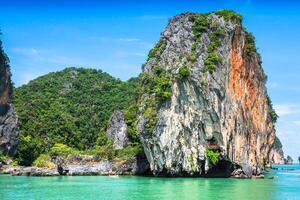 mooi landschap van phang nga nationaal park in Thailand foto