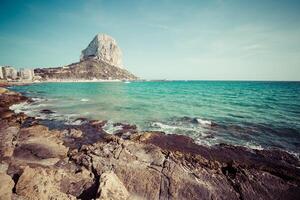 beroemd middellandse Zee toevlucht Calpe in Spanje foto