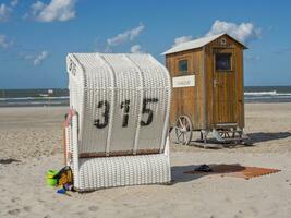 eiland spiekeroog in duitsland foto