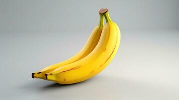 banaan geïsoleerd Aan de minimalistische achtergrond foto