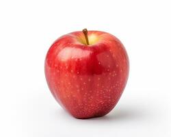 foto van appel geïsoleerd Aan wit achtergrond. generatief ai