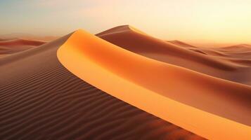 rollend zand duinen. generatief ai foto