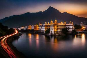 de gouden tempel, amritsar, Indië. ai-gegenereerd foto