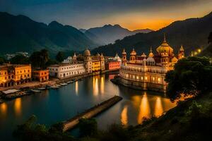 de mooi stad van Amritsar in Indië. ai-gegenereerd foto
