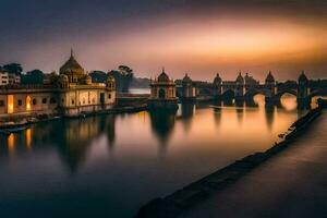 de gouden tempel, amritsar, Indië. ai-gegenereerd foto