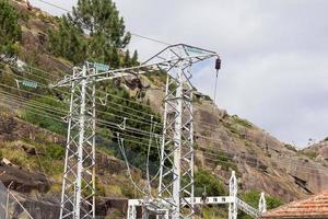 kleine elektrische torens voor krachtoverbrenging foto