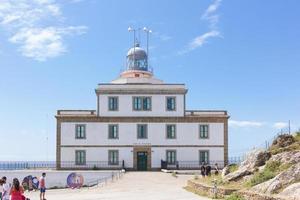 vuurtoren in finisterre, einde van de wereld aan de Atlantische Oceaan in Galicië, Spanje foto