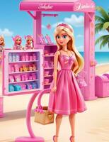 Barbie shopaholic zomer ai generatief foto