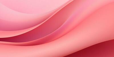 delicaat roze golven vormen een bevallig papierachtig. ai generatief. foto