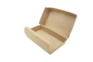 voedsel karton doos geïsoleerd Aan wit achtergrond foto