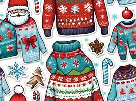 Kerstmis winter trui reeks foto