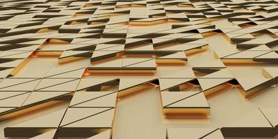gouden driehoek pixel geometrische abstractie elegant en verfijnd