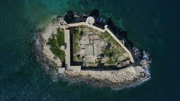 historisch eiland kasteel antenne dar foto