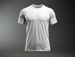 3d geven blanco t-shirt ai gegenereerd foto