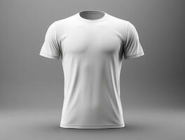 3d geven blanco t-shirt ai gegenereerd foto