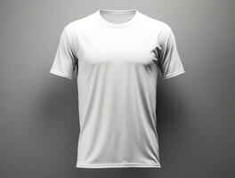 3d geven blanco t-shirt ai gegenereerd foto