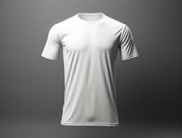 3d geven blanco t-shirt ai gegenereerd foto