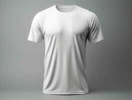 3d geven blanco t-shirt ai gegenereerd foto