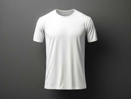 3d geven blanco t-shirt ai gegenereerd foto