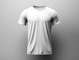 3d geven blanco t-shirt ai gegenereerd foto