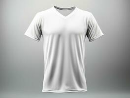 3d geven blanco t-shirt ai gegenereerd foto