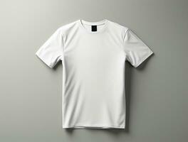 3d geven blanco t-shirt ai gegenereerd foto