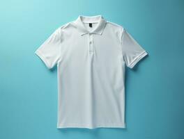 blanco polo t-shirt ai gegenereerd foto