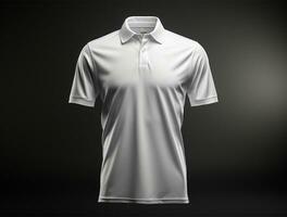 blanco polo t-shirt ai gegenereerd foto