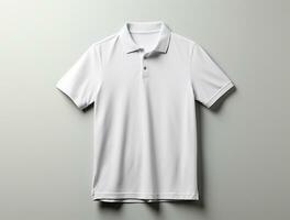 blanco polo t-shirt ai gegenereerd foto