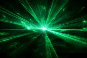 laser groen balken. genereren ai foto