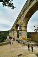 pont du gard, Gardon, nimes Frankrijk foto