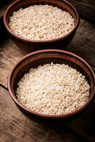 ongekookt droog rijst- foto