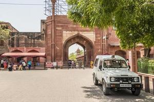 taj mahal oostelijke poort. ingang van Taj Mahal Agra, India. foto