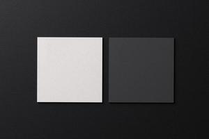 witte vierkante vorm papieren visitekaartje mockup