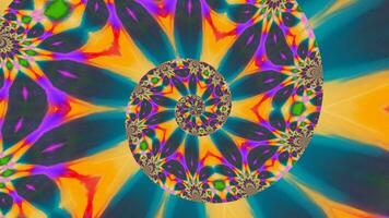verbijsterend abstract caleidoscoop achtergrond. uniek veelkleurig mozaïek- structuur in naadloos meetkundig patroon foto