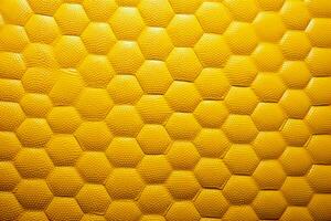 geel voetbal kleding stof textuur. genereren ai foto