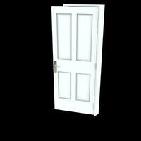 wit deur wijd open poort met geïsoleerd wit backdrop foto