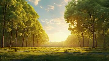 ai gegenereerd natuur fabriek blauw buitenshuis dromerig ai gegenereerd foto