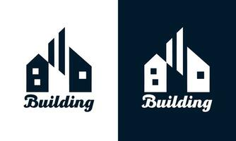 architectuur bedrijf logo. merk logo, architect, huis, bedrijf, logo, sjabloon, echt landgoed, logo. foto