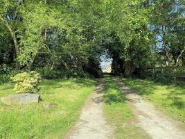 uitzicht op het platteland van Cheshire bij Peckforton Hills foto