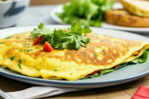 ai gegenereerd omelet. ai generatief pro foto