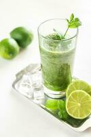 groen smoothie glas foto