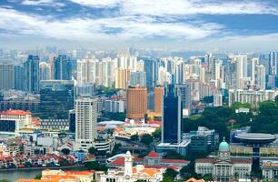 gebouw bedrijf stad Singapore foto