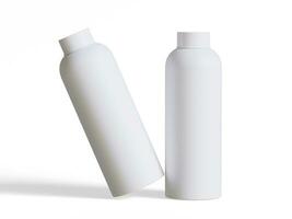 fles duimloper realistisch geven 3d illustratie, verpakking voor logo presentatie realistisch structuur foto