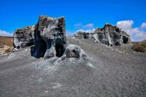 de vulkanisch landschap van de eiland van tenerife, kanarie eilanden, Spanje foto