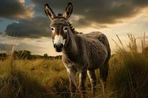 ai gegenereerd hert in de Woud. dieren in het wild tafereel. 3d weergave, stier elanden in stroom, ai gegenereerd foto