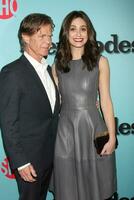 los angeles - jan 5 William h. macy, emmy rossum Bij de show Time viert alles nieuw seizoenen van schaamteloos, huis van leugens en afleveringen op een cecconi Aan januari 5, 2014 in west Hollywood, ca foto