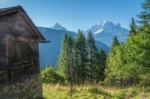 les granges, vallorcine, haute Savoie, Frankrijk foto