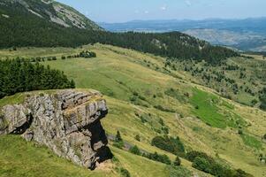 mezenc,les vestigingen, haute Loire, Frankrijk foto