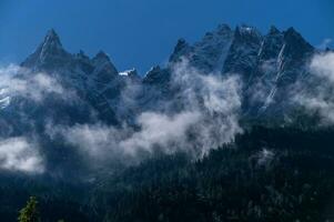 chamonix naalden, chamonix, haute savoie, Frankrijk foto